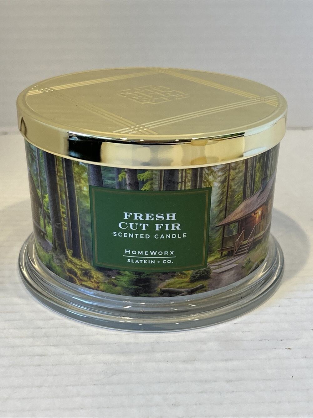 Homeworx by Slatkin Co Under the Tree Scented Candle Fresh Cut Fir 18 Oz